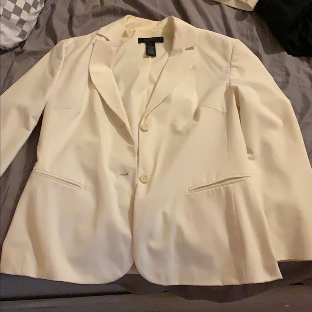 The Limited Off-White Skirt Suit